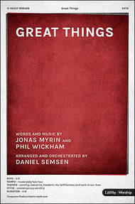 Great Things SATB choral sheet music cover Thumbnail